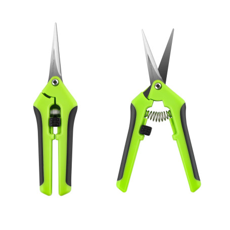 OTCRAFT Lot de 2 ciseaux ergonomiques à ressort avec lames en acier inoxydable pour couper des détails complexes et des motifs s