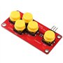 HALJIA AD Clavier Simuler Module Jeu Cinq Clés Module Analogique Bouton pour Capteur Clavier Extension Carte