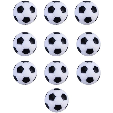 Istloho 10X Balles de Table Baby-Foot en Plastique Accessoires pour des Enfants et des Adultes faveurs de fête d'anniversaire