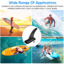 VCRANONR 2 PCS Dérives de Surf en ABS 21cm*18.5cm Amovible Aileron Central de Rechange Anti-vieillissement FCS Aileron de Surf A