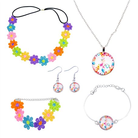 Mudoulu 5 Pièces Costume Femme Années 60 70