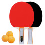 Mritrit Set Tennis de Table - 2 Raquette de Ping-Pong (Bois Peuplier)