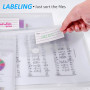 Pochette Porte-Document A4, Plastique de Poche A4 Documents Portefeuilles Dossiers de Fichiers pour l'organisation de Documents