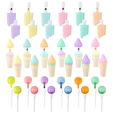 LPAMABA 36 Pcs Mini Surligneurs Mignons