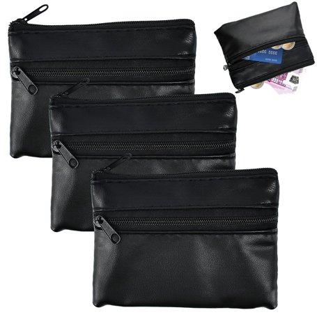 WEFHEF 3 Pcs Porte Monnaie Homme Cuir PU