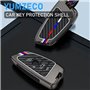 TTCR-II Alliage de Zinc Coque de clé Compatible avec 2 3 5 7 Series X1 X3 X4 X5 X6 F15 F16 F45 F48 G01 G02 G30 G32, 4 Boutons G3