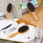 Brosse Cheveux Sanglier avec Poignée en Bambou Brosse Brushing Professionnel et Peigne a Queue Carbone Brosse Cheveux Excellente