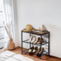 FurnitureR Étagère de Cuisine à 3 Niveaux, Organisateur de Bureau, étagère à épices sur Pied, pour Plan de Travail, Cuisine, Sal