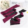 Masque de Sommeil Satin Bandeau Oeil Blindfold Blinder Masques de Couchage Costume pour les Adultes Couples Amoureux 2 Pièces 15
