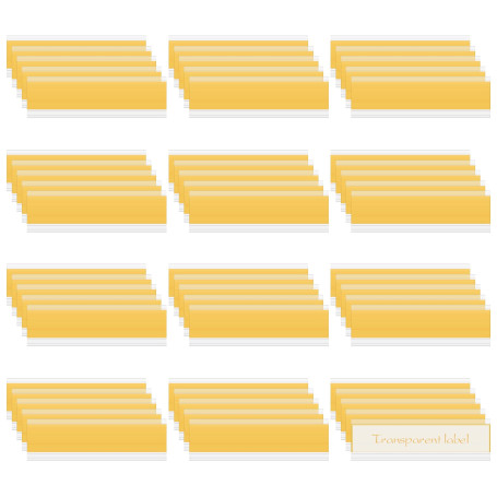 60 Pcs Porte Étiquette Adhésif Porte-Étiquette