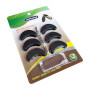 Unikstep - Lot de 6 paires de semelles en caoutchouc pour réparation de talon de chaussures