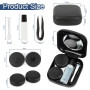 LOBVABA Étui pour Lentilles de Contact Portable - 2 Pièces avec Miroir - Mini Boîte pour La Maison Ou Les Voyages