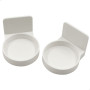Porte Distributeur Savon Mural Blanc - 2 Pieces Support De Distributeur De Bouteille De Pompe, Autocollant Mural, Support pour B