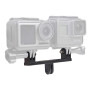 Adaptateur SUREWO Dual Twin Mount en Aluminium Compatible avec GoPro Hero 13/12/11/10/9/8/7/6/5 Black