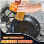 Kezidhp 2 Bouteilles Souples Transparentes 350ml - Pour Condiments, Sauces, Huile et Peinture - Flacons de Cuisine Pratiques ave