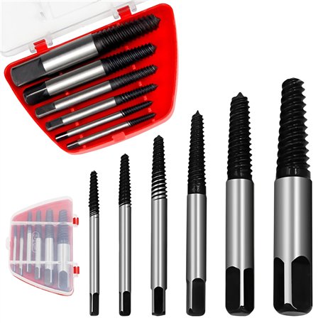 Kezidhp Ensemble de 6 Extracteurs de Vis – Outil Professionnel en Acier Trempé pour Vis