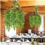 RHQFDM Plantes Artificielles Suspendues 4 Pcs 83CM Plantes en Plastique Suspendues Anti-Ultraviolet Feuille de Bambou Artificiel