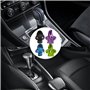 ANROI 4 PCS Couvre pommeau de Levier de Vitesse pour Voiture, protège-Sweat pour poignée de Vitesse, Accessoires d'intérieur pou
