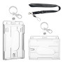 iwontalersy 2 Pcs Porte Carte Transparent Rigide
