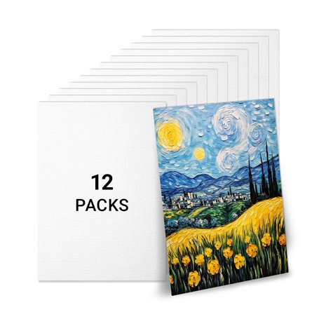 Strehknewen Lot de 12 Toiles à Peindre 26