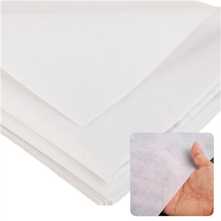 wenrescry Tissu Thermocollant Couture 300 x 100 cm – Entoilage Thermocollant Léger 50 g/m² pour Tissus Légers et Moyens – Renfor