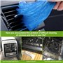 Strehknewen Lot De 4 Gels Nettoyants Pour Clavier Réutilisables, Kit De Nettoyage Pour Voiture Et Clavier, Nettoyant Anti-Poussi