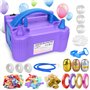 TAVADA Pompe à Ballon Électrique Portable avec Double Buse (AC220-240V 600W) pour Fête, Mariage, Anniversaire, Décoration de Noë