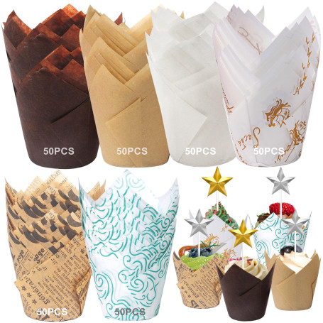 SAMISO 300 Pièces Caissettes Cupcake