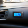 4 en 1 Thermomètre d'horloge Voiture, Rétroéclairage Horloge de Tableau Bord Véhicule avec Numérique Nuit pour Tous les Modèles