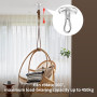 Cozy Inviting Crochet Plafond, Support De Plafond De Sac De Frappe en Acier Inoxydable 360° Rotation Crochet De Plafond pour Cha