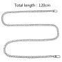 Vordas Chaîne de Sac en Argent, Anse de Sac à Main Chaîne pour Fille Sac à Bandoulière 120 cm (Argent)