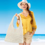 CUVZORA Sac à bandoulière été femme - Sac boho crocheté - Filet léger pour plage, vacances, shopping & quotidien - Tendances est