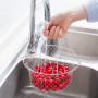 Panier de Chef en Acier Inoxydable,Filtre de Rinçage Pliable,Panier de Friture,Corbeille à Fruits égouttoir,Convient pour le Pou
