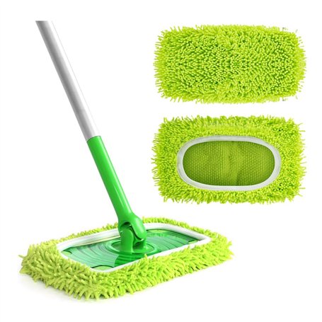 GIDWRIY 2 Pièces Lingettes Reutilisable pour Swiffer Wetjet Microfibre Lavable