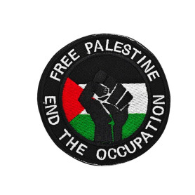 Patchs brodés avec motif drapeau de la Palestine - Patch tactique - Crochet et boucle - Pour vêtements