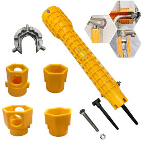 SZZETK Clé de Cuisine 14 en 1, Clé D'éVier Multifonctionnelle, Clé Robinet Lavabo, Robinet de Clés du Robinet, Outil D'installat SZZETK Clé de Cuisine 14 en 1