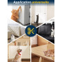 Lunova Protection Canapé Chat Anti Griffe - Film Auto-Adhésif Transparent PVC 30cm x 500cm, Protege Canape Griffe Chat pour Tiss