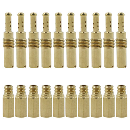 Carburateur Buse Principale Kit Moto Accessoires - 20 Pièces Set de Buses Principales Carburateur Kit Buses Lent/Pilot Métal Dur