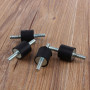 Mikqky 4 Pièces M8 30 x 30 Isolateur En Caoutchouc Anti-Vibration, Silentblock Bobbins, M8 Supports d'Amortisseur En Caoutchouc,