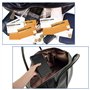 Porte Cartes de Visite pour 240 Cartes, Carnet de Cartes de Visite Polyvalent, Porte-Cartes de Visite en Cuir Synthétique, avec