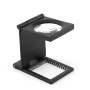 Yosoo Mini Trois Loupe d'Écran Pliable 10X Loupe en Alliage de Zinc avec Échelle pour Outil de Bijoux Optique Textile 28mm
