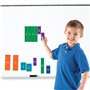 Learning Resources Carrés de fractions aimantés recto-verso