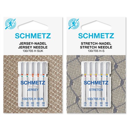 SCHMETZ Lot de 10 aiguilles pour machine à coudre Stretch & Jersey 130/705