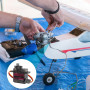 Lot de 6 engrenages en métal servomoteur : servo micro servo moteur compatible avec Arduino, micro servo 180 degrés mini moteur
