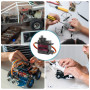 Lot de 6 engrenages en métal servomoteur : servo micro servo moteur compatible avec Arduino, micro servo 180 degrés mini moteur