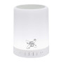 Manhattan 165235 Sound Science Haut-Parleur Bluetooth à LED sans Fil avec 6 Couleurs et Commandes intégrées et Fente pour Carte
