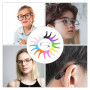 Lot de 10 paires de coussinets d'oreille en silicone antidérapants pour lunettes de soleil - Crochets d'oreilles confortables - 