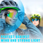 Lunettes de soleil de vélo : 3 pièces lunettes de soleil polarisées lunettes de sport pour femmes et hommes lunettes de protecti