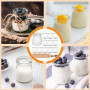 GBKDQQ Lot de 12 pots à yaourt transparents de 200 ml avec couvercle - Verres à dessert transparents avec couvercle - Pour confi