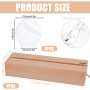 Lot de 4 socles LED en bois - Socle lumineux LED avec panneau lumineux et interrupteur USB - Couleurs chaudes - 15 cm de long - 